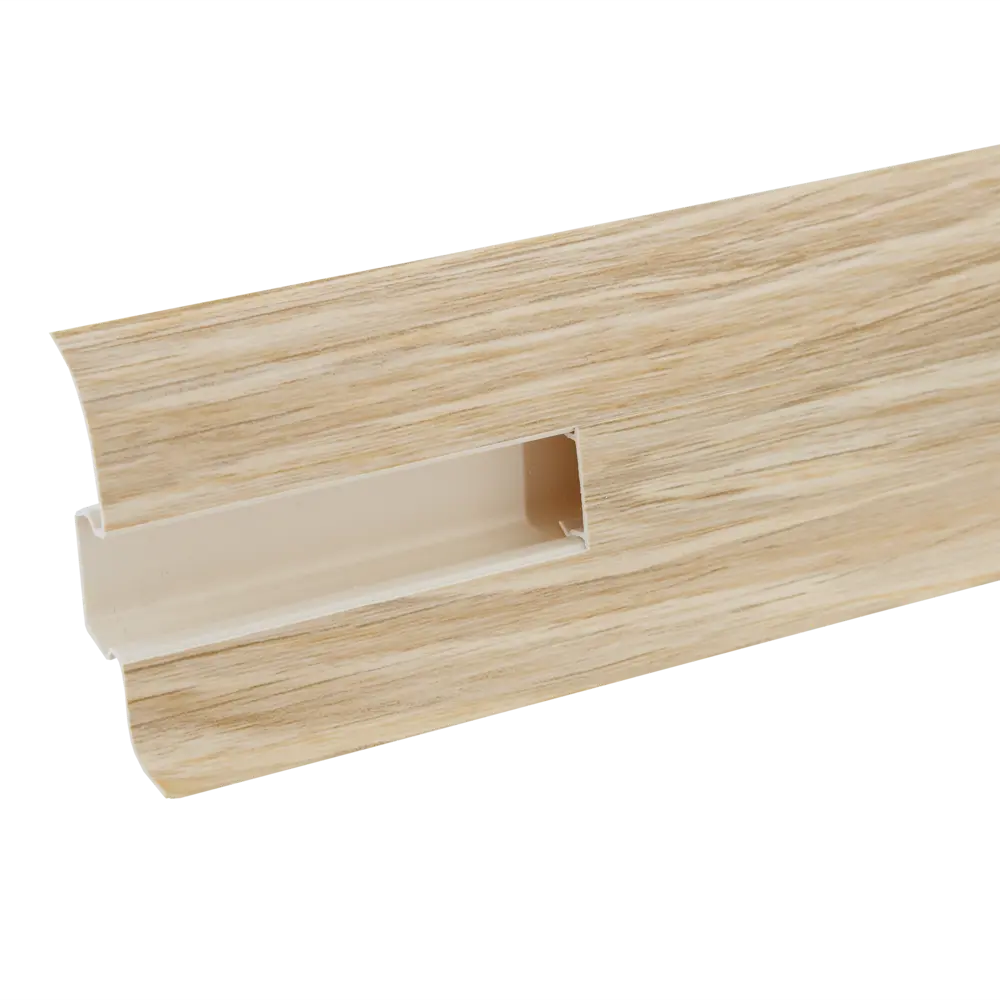 Santreyd Плинтус напольный «Дуб Сибирский» с кабель-каналом 82557131 STLM-0029789