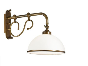 Светодиодный настенный светильник из латуни со стеклянным диффузором