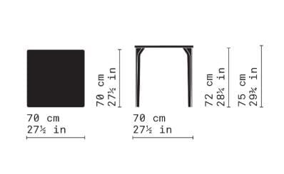 Деревянный квадратный стол Very Wood ARCH-00008311 - Вид №2