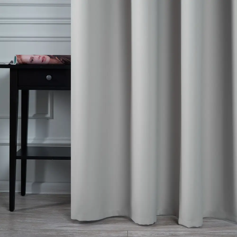 Комплект штор на ленте Кларис 140x280 см цвет серый 89355464 STLM-2035550 SANPA HOME  - Вид №5