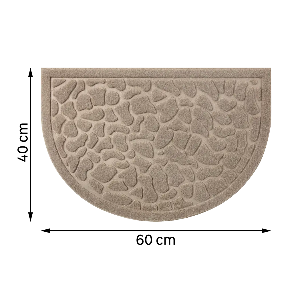 Коврик Inspire HR Lenzo 40x60 см резина цвет бежевый STLM-2155912 - Вид №4