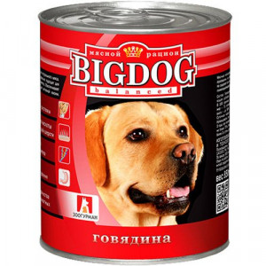 ПР0036391 Корм для собак Big Dog Говядина конс. ЗООГУРМАН