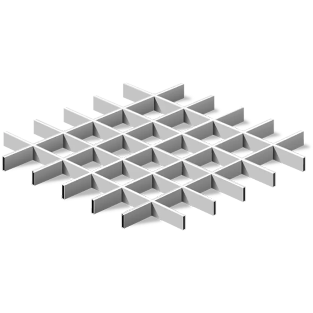 Комплект грильято 100x100x40 мм 2.4 м металлик