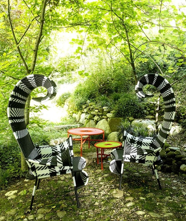 Журнальный столик из стали и цветной полиэтиленовой проволоки MOROSO M'afrique ARCH-00065234 - Вид №8