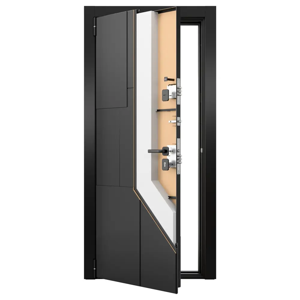 Дверь входная металлическая Волюм Скай 86x205 см левая шелк белый с зеркалом TOREX STLM-2026011 - Вид №12