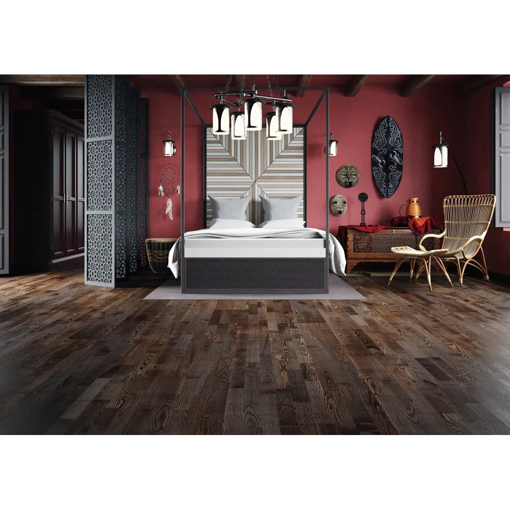 Паркетная доска трёхполосная Artens «Ясень Кофе», лак, 5Gc, 1.58 м² STLM-2190920 - Вид №4