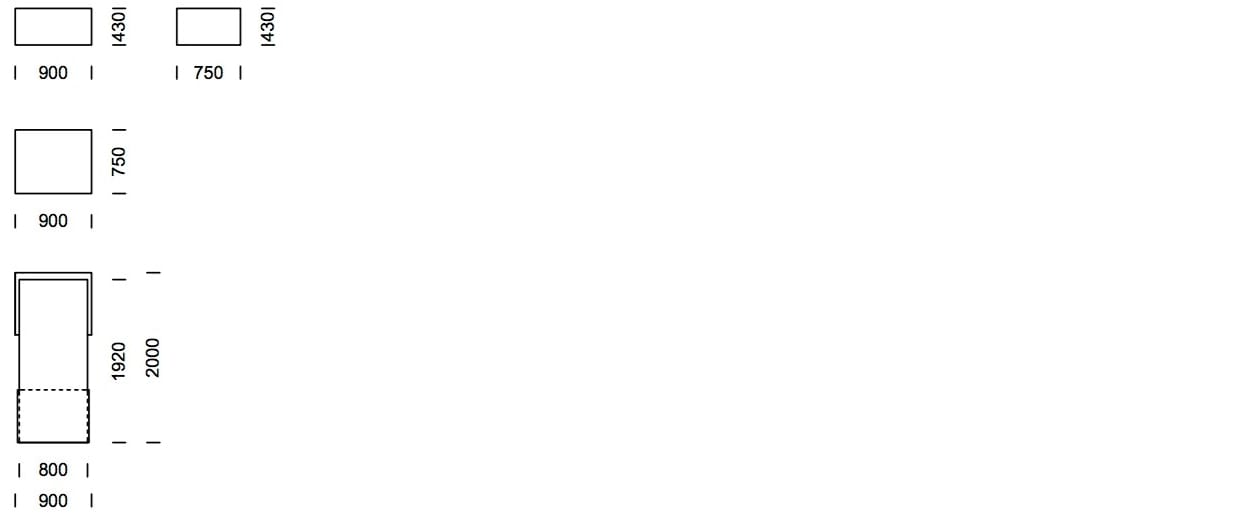 Квадратный бархатный пуф Nobonobo Umo ARCH-00016570