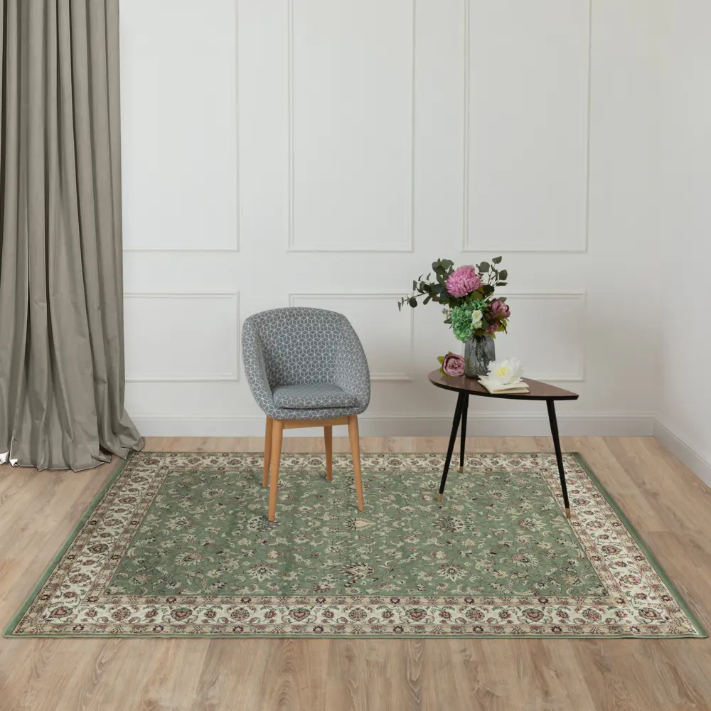 DEVOS-CABY Ковер Isphahan с вискозным ворсом 160×230 см в изумрудном оттенке 89375837 STLM-1397097 - Вид №5