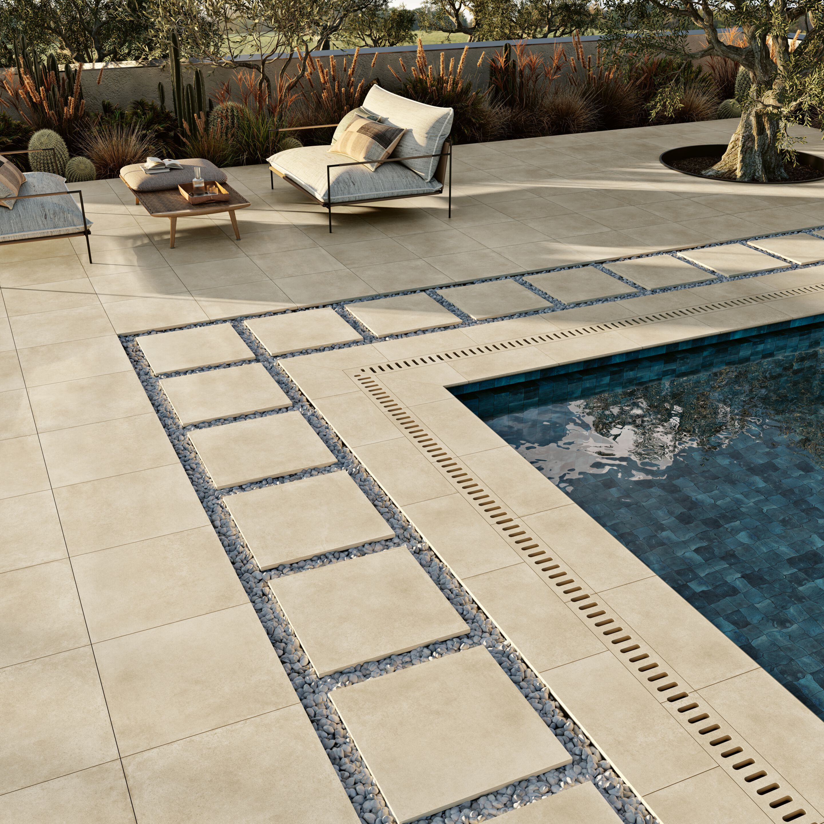 Пол / покрытие для внутреннего и наружного применения с эффектом цемента Revigrés ARCH-00118052 - Вид №1