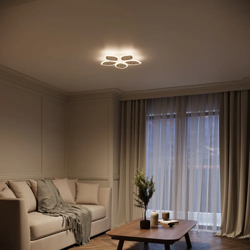 Люстра потолочная светодиодная Escada 10278/5 цвет белый STLM-2000892 - Вид №14