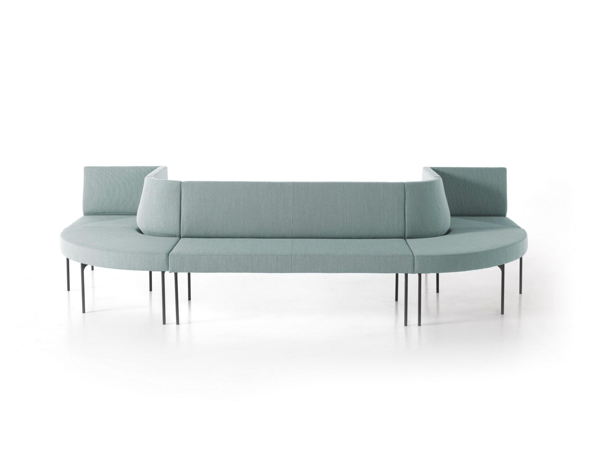 Модульная выпуклая скамья из ткани SITIA Laguna ARCH-00133121 - Вид №38