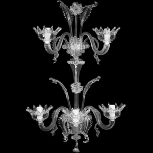 1964 ORIGINALMURANOGLASS Настенный светильник Бра Кристальный - Классик - муранское стекло OMG 45 см