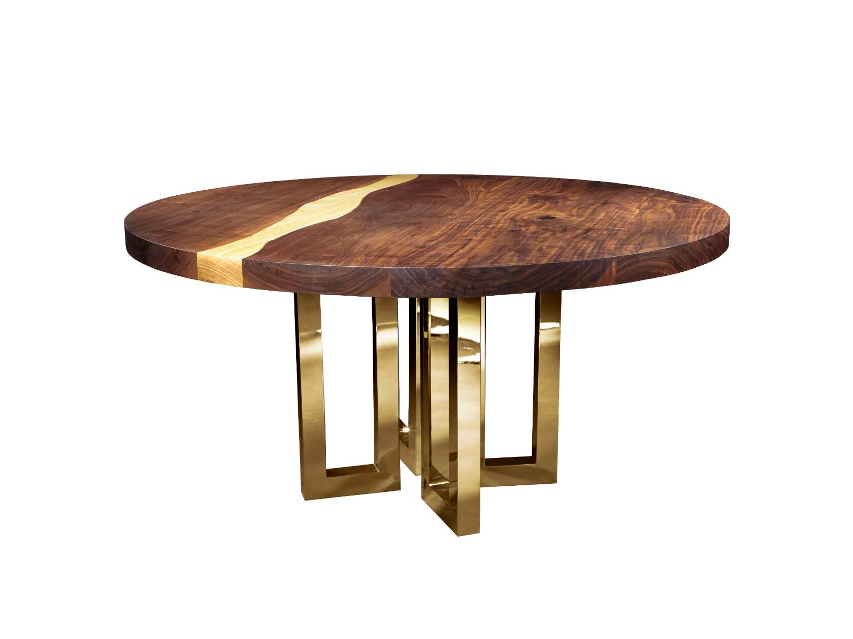 Круглый стол из грецкого ореха на заказ Il Pezzo Mancante кусок 6 ARCH-00044885