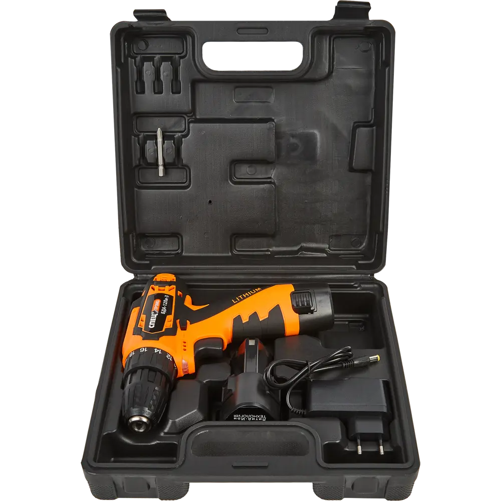 Дрель-шуруповерт аккумуляторная Спец БДА-12ЛИ-3, 12 В 2x1.5 Ач STLM-2189499 - Вид №5