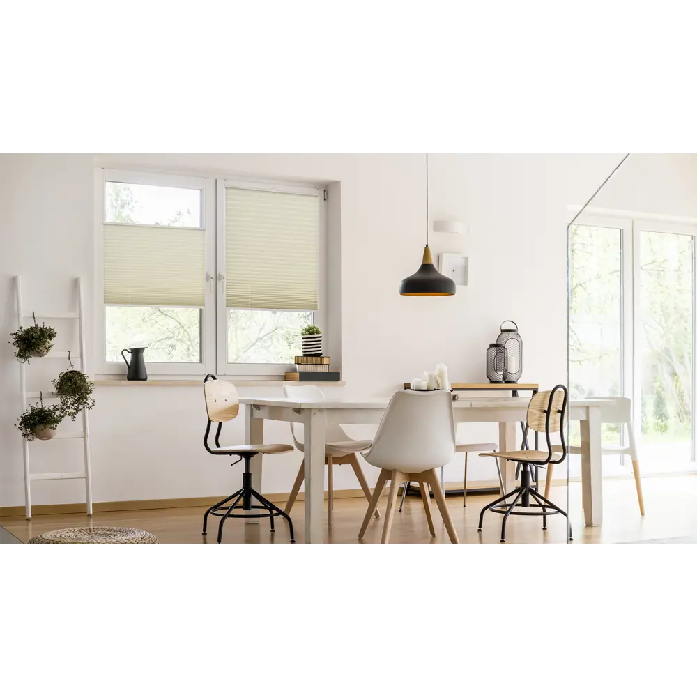 Штора плиссе «Плайн», 60х160 см, текстиль, цвет экрю Santreyd STLM-2170963 - Вид №4