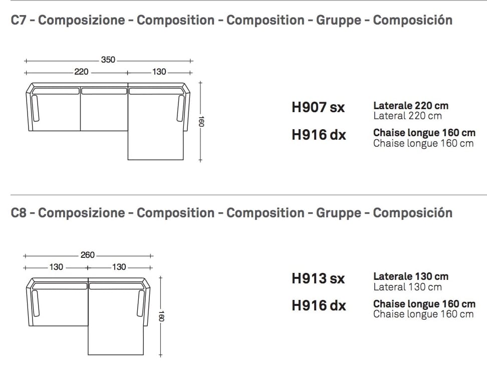 Секционный тканевый диван с полуостровом VALENTINI ARCH-00134554 - Вид №14