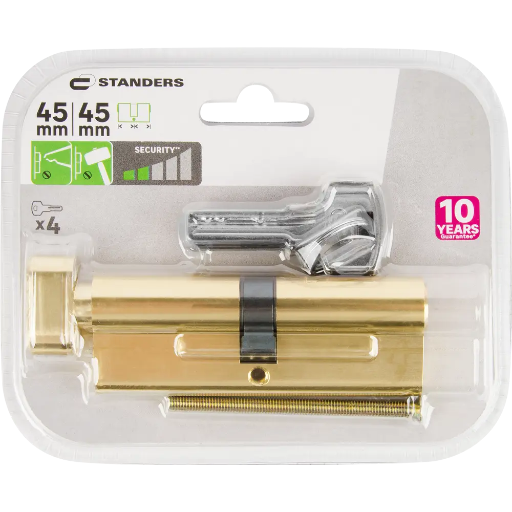 Цилиндр Standers TTAL1-4545NBGD с защитой от взлома 82625319 STLM-0032192 - Вид №4