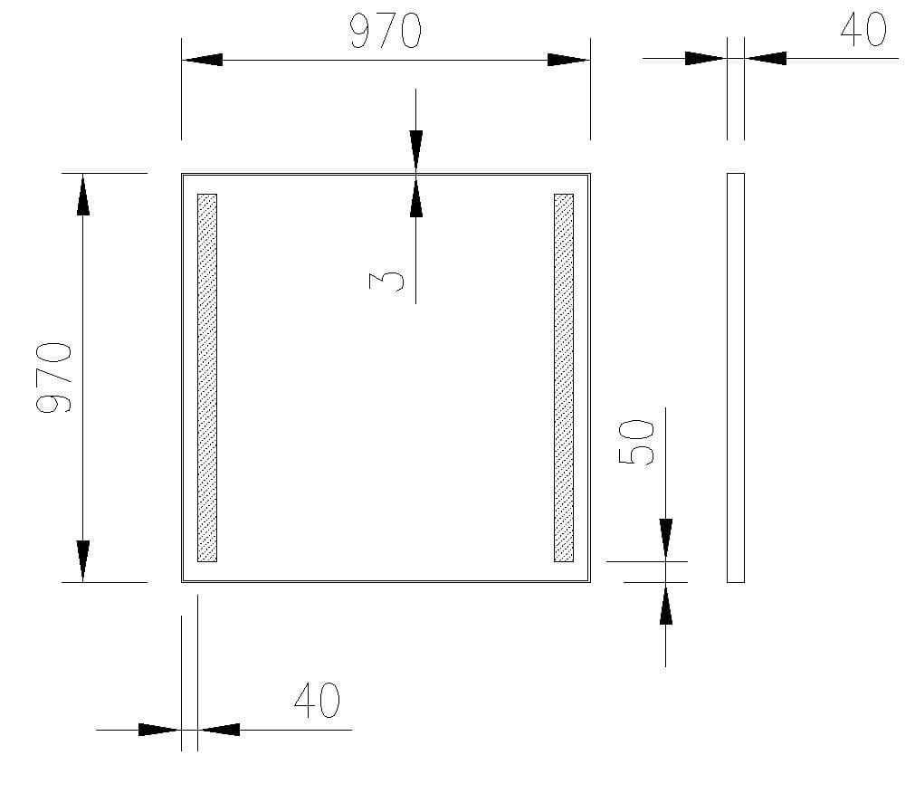 Квадратное настенное зеркало с рамкой Spekkio Pro LED ARCH-00074418 - Вид №2