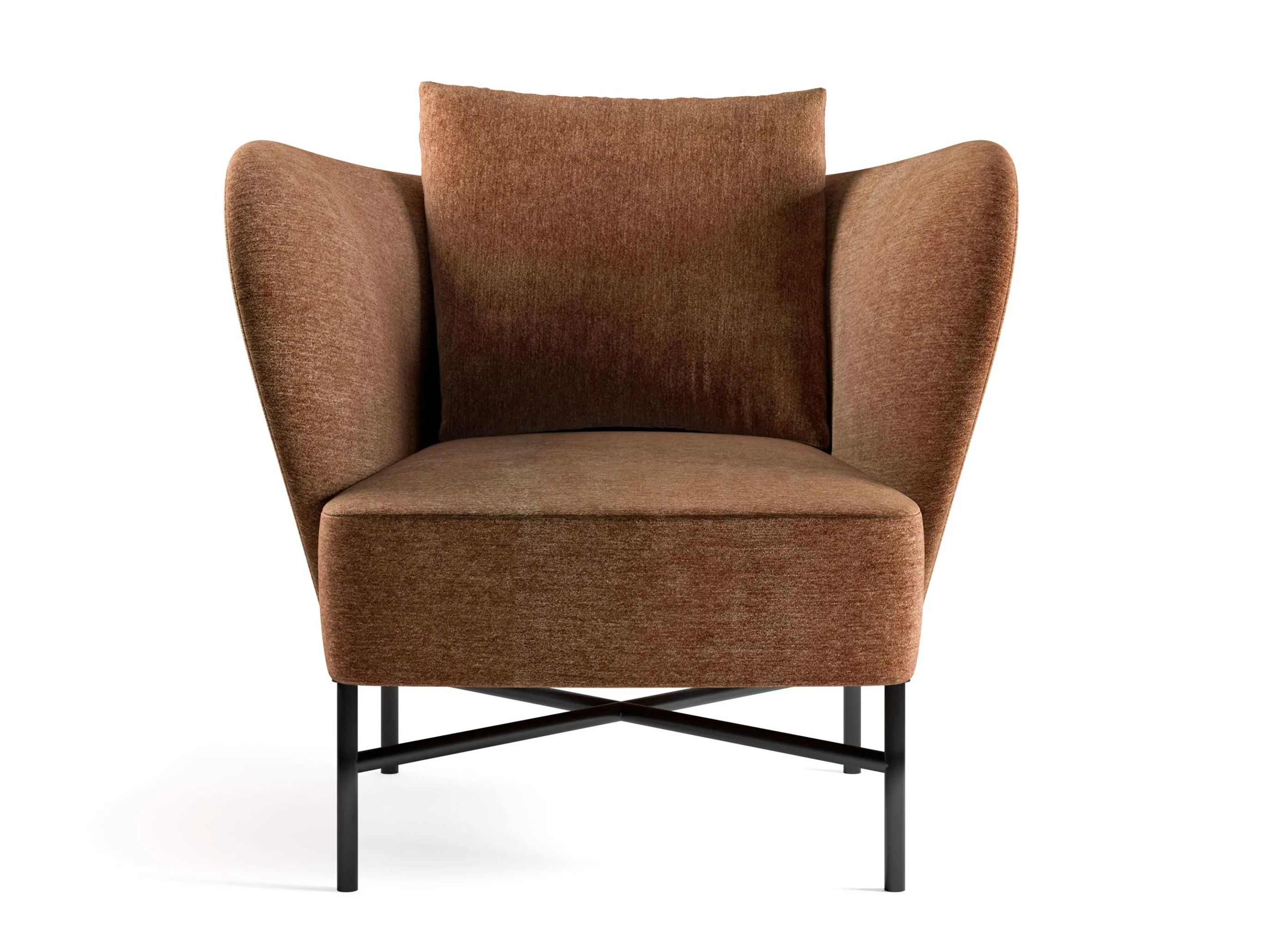 Тканевое кресло с подлокотниками GRUPPO FOX день Фокса ARCH-00138145