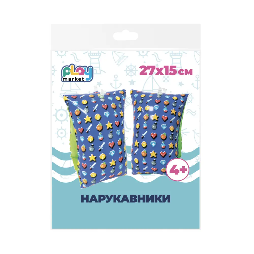 Детские нарукавники для плавания Пиксель ПВХ 23x15 см разноцветные 89422841 STLM-2077791 Santreyd  - Вид №2
