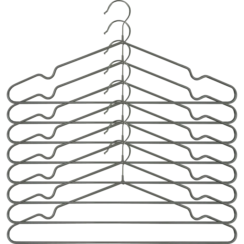 Плечики для одежды KONSENSA 40.5 см металл цвет серый 8 шт Плечики металлические STLM-2176233