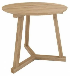 Ethnicraft Табурет / журнальный столик из массива дерева Oak tripod table 50508 - 50509