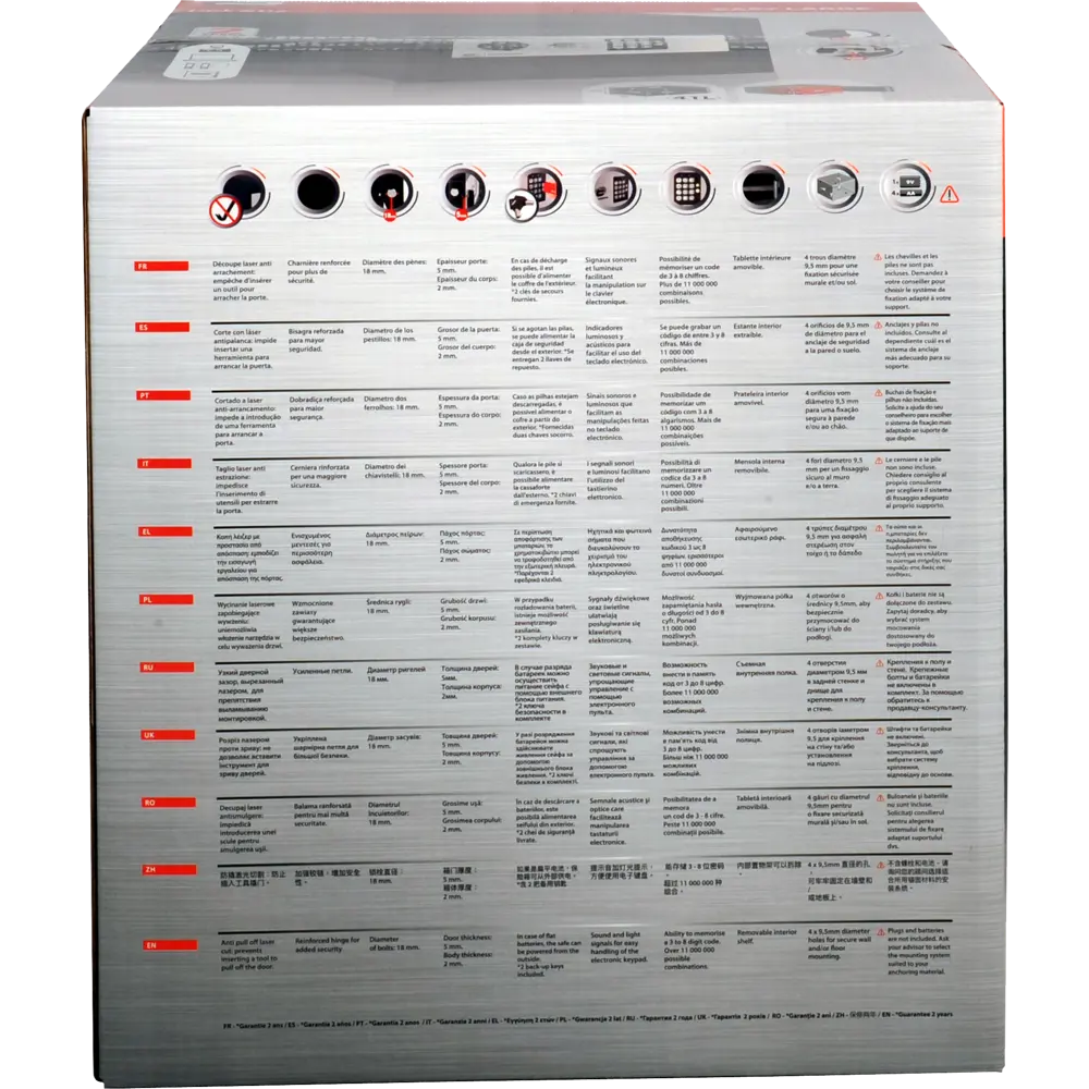 Сейф мебельный Standers N2 с электронным замком сталь 41 л STLM-2133081 - Вид №14