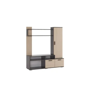 91996305 Шкаф для телевизора Mebelson 140x155x37 см ЛДСП цвет венге STLM-1479015