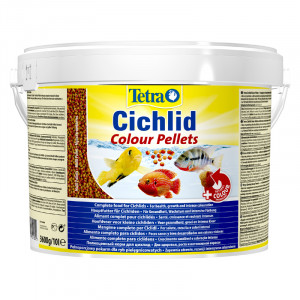 ПР0042192 Корм для рыб Cichlid Colour для всех видов цихлид для улучшения окраса 10л (ведро) TETRA