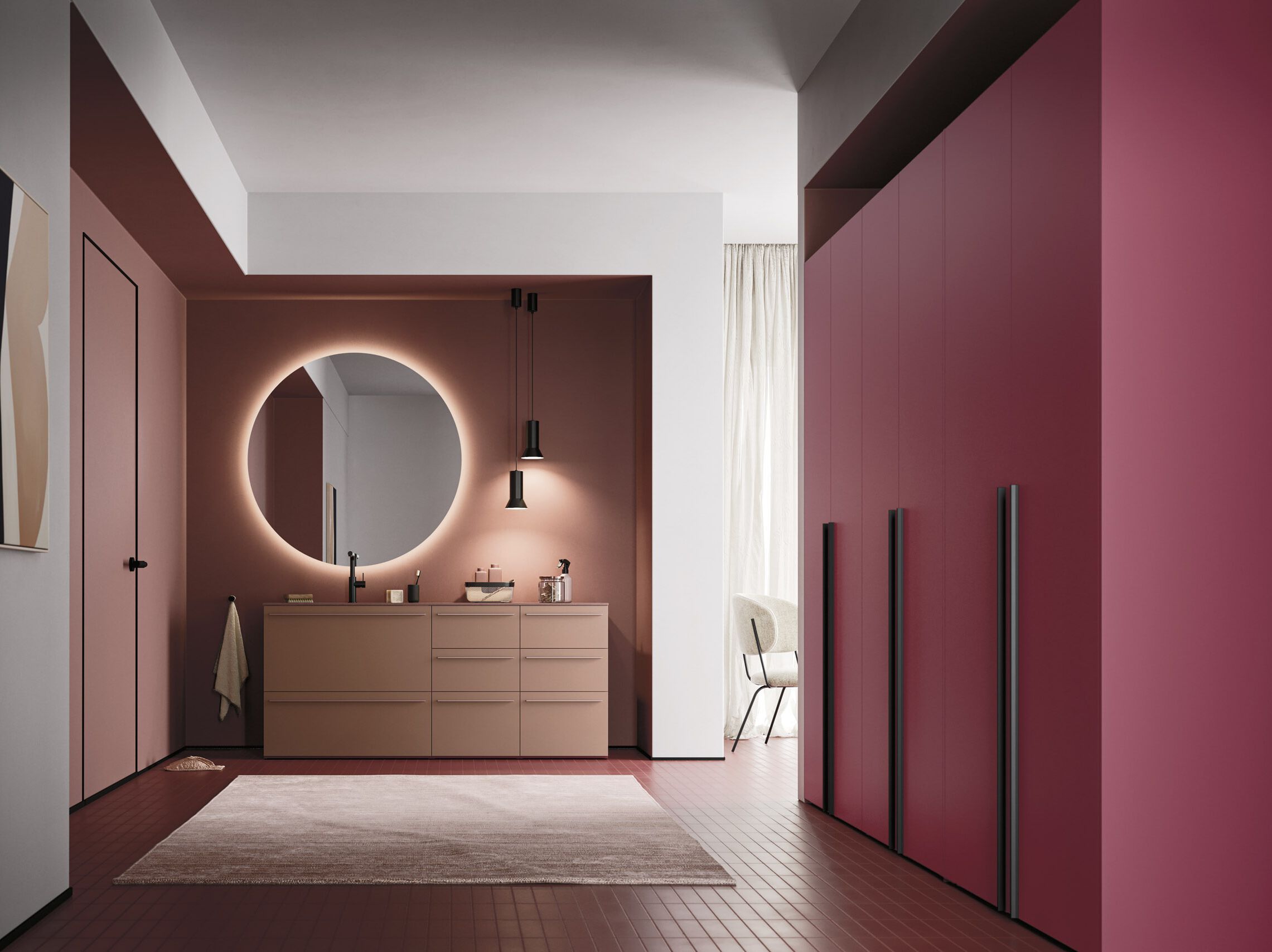 Шкаф для белья со стиральной машиной Arbi Arredobagno пузыри ARCH-00069842