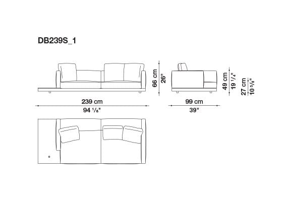 Кожаный диван B&B Italia док ARCH-00106863 - Вид №63