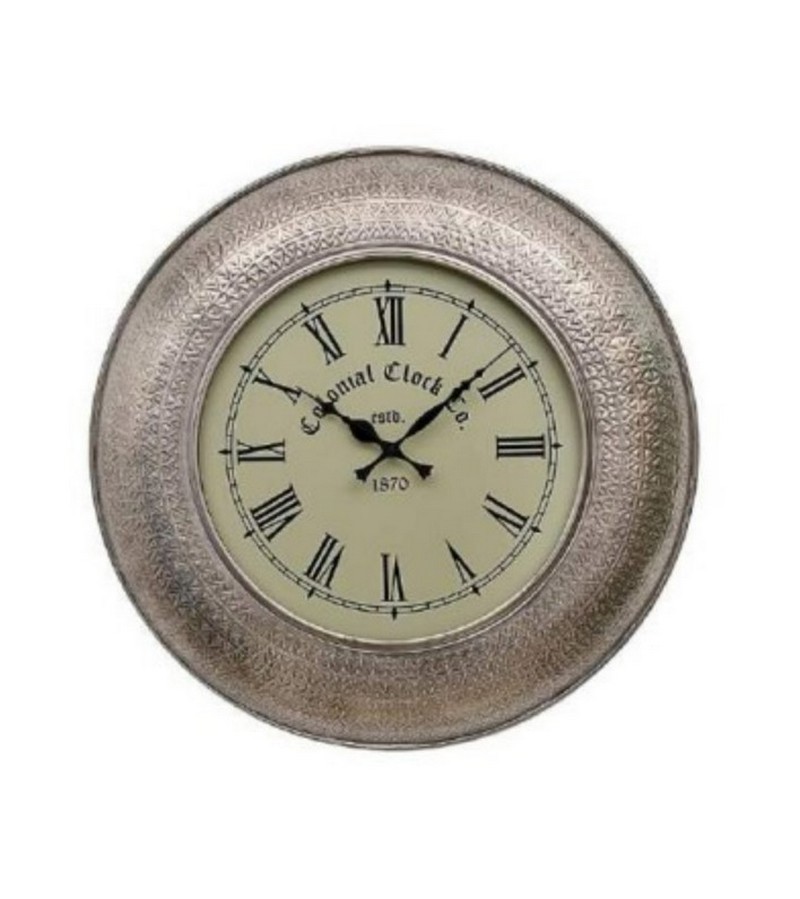 91037343 Настенные часы металлические с гравировкой 30см John Molly STLM-0452030 JOHN MOLLY