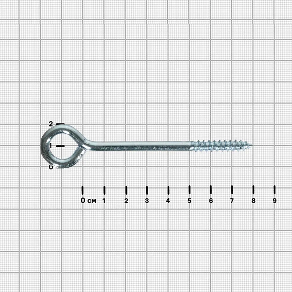 Шуруп-кольцо 6x80 мм сталь оцинкованная 4 шт Santreyd STLM-2035376 - Вид №1