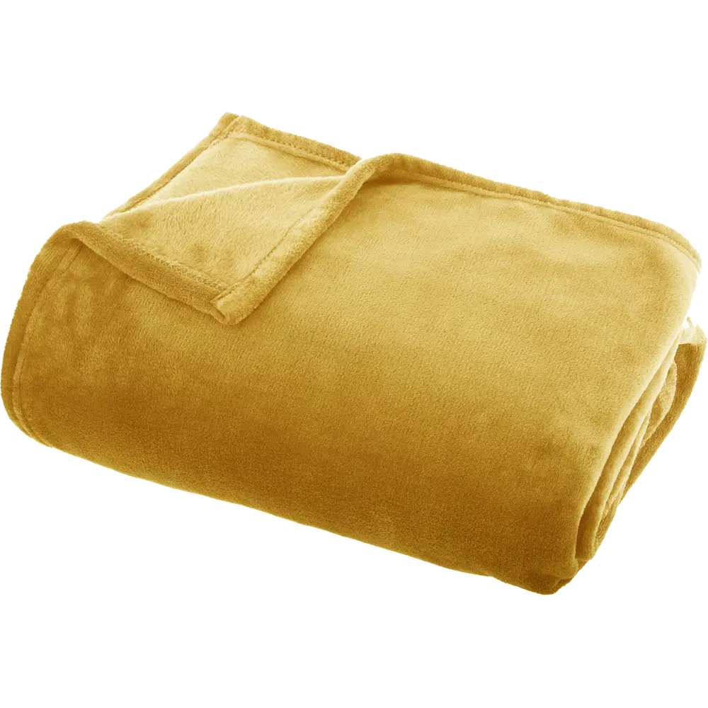 Плед 125х150 см фланель цвет жёлтый Atmosphera Scandi STLM-2173572 - Вид №2