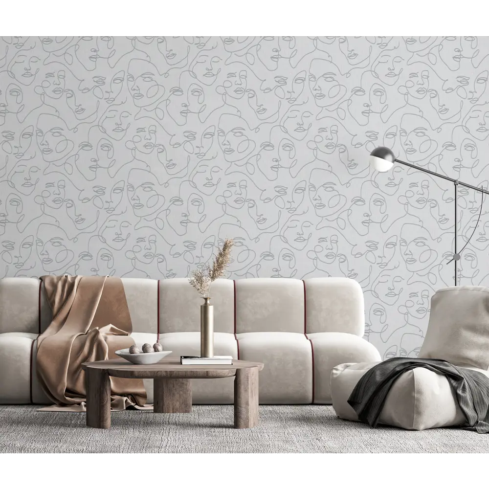 Обои флизелиновые Wallsecret Picasso серые 1.06 м 8754-27 STLM-2148884 - Вид №4