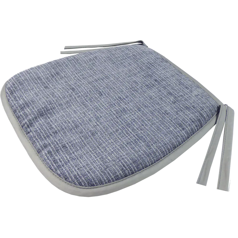 Подушка для стула Linen Way Джини 38x3x40 см полиэстер серый STLM-2053966 - Вид №1