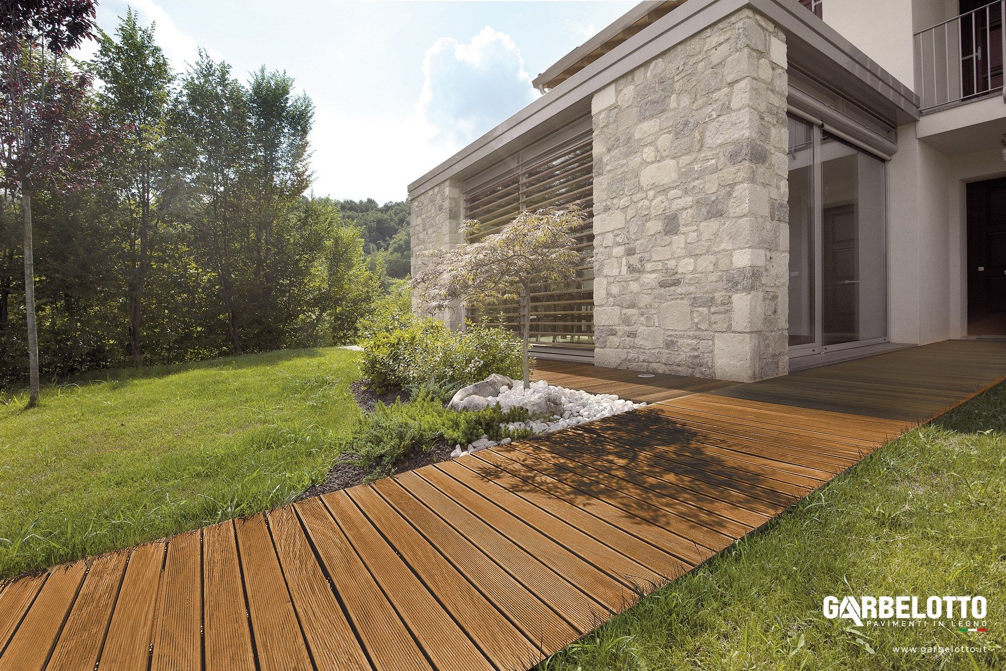 Decking ipè Lapacho, Teak e Bamboo Garbelotto Террасная доска ARCH-00017161 - Вид №6