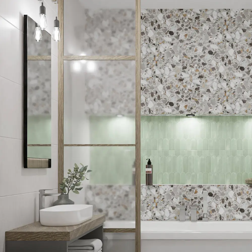 Настенная плитка Azori Mozart Granito 31.5x63 см 1.79 м² матовая цвет бежевый STLM-2103920