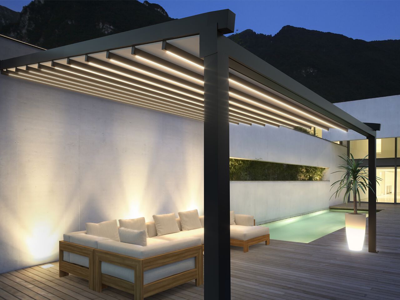 Пергола с раздвижной крышкой Gaviota CLIMA RAIN ARCH-00151243