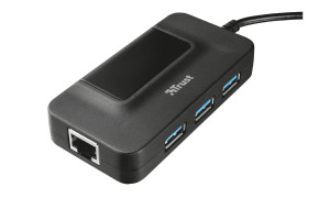 15879315 USB-хаб Oila 3xUSB 3.1 с портом Ethernet 20789 Trust