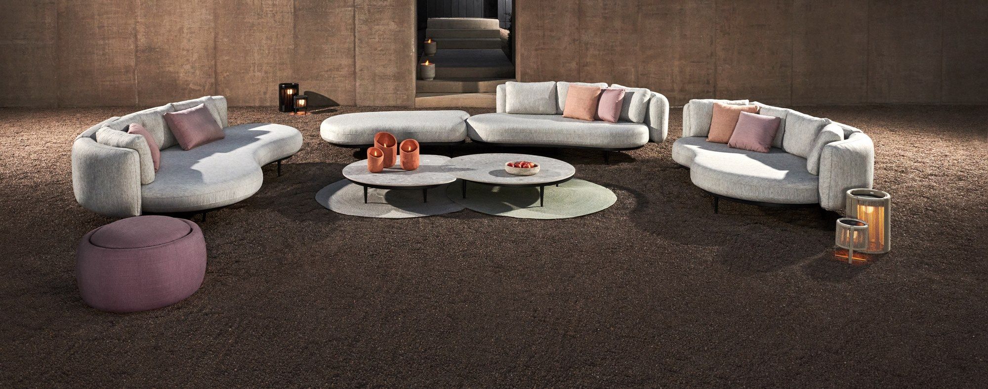 2-местный тканевый садовый диван Royal Botania Organix Lounge ARCH-00055240 - Вид №4