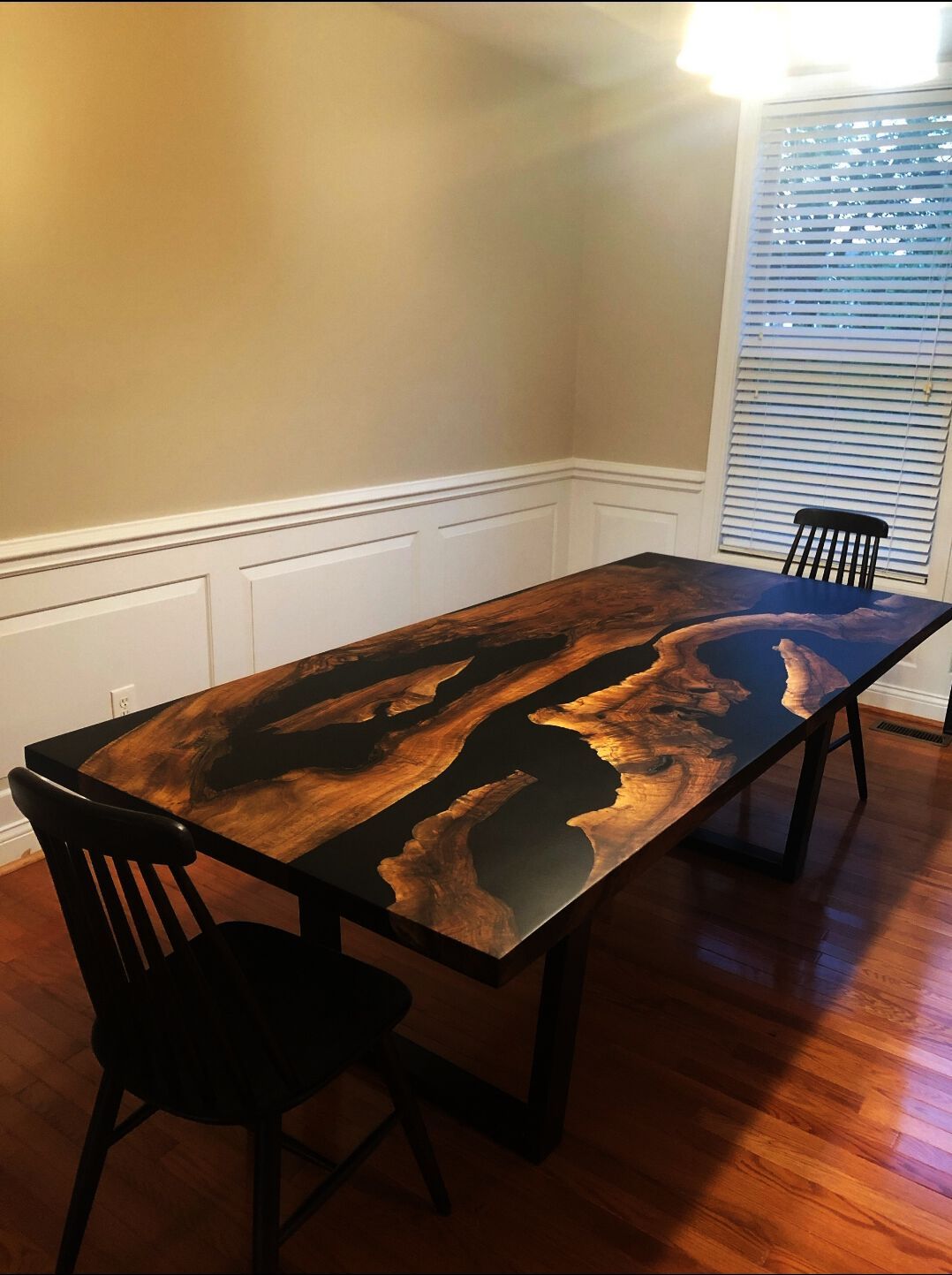 Прямоугольный стол из орехового дерева и смолы Legnor LEG2408801 ARCH-00122303 - Вид №2