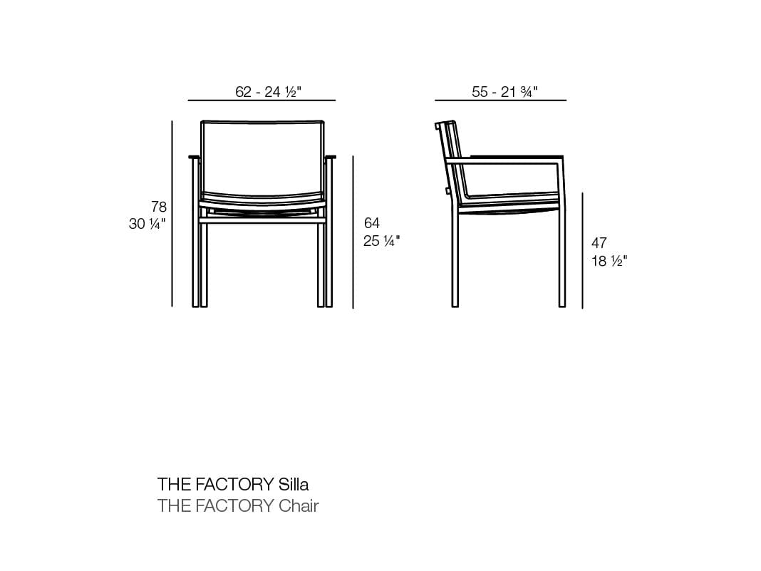 Садовый стул с подлокотниками Vondom The factory ARCH-00065903 - Вид №1