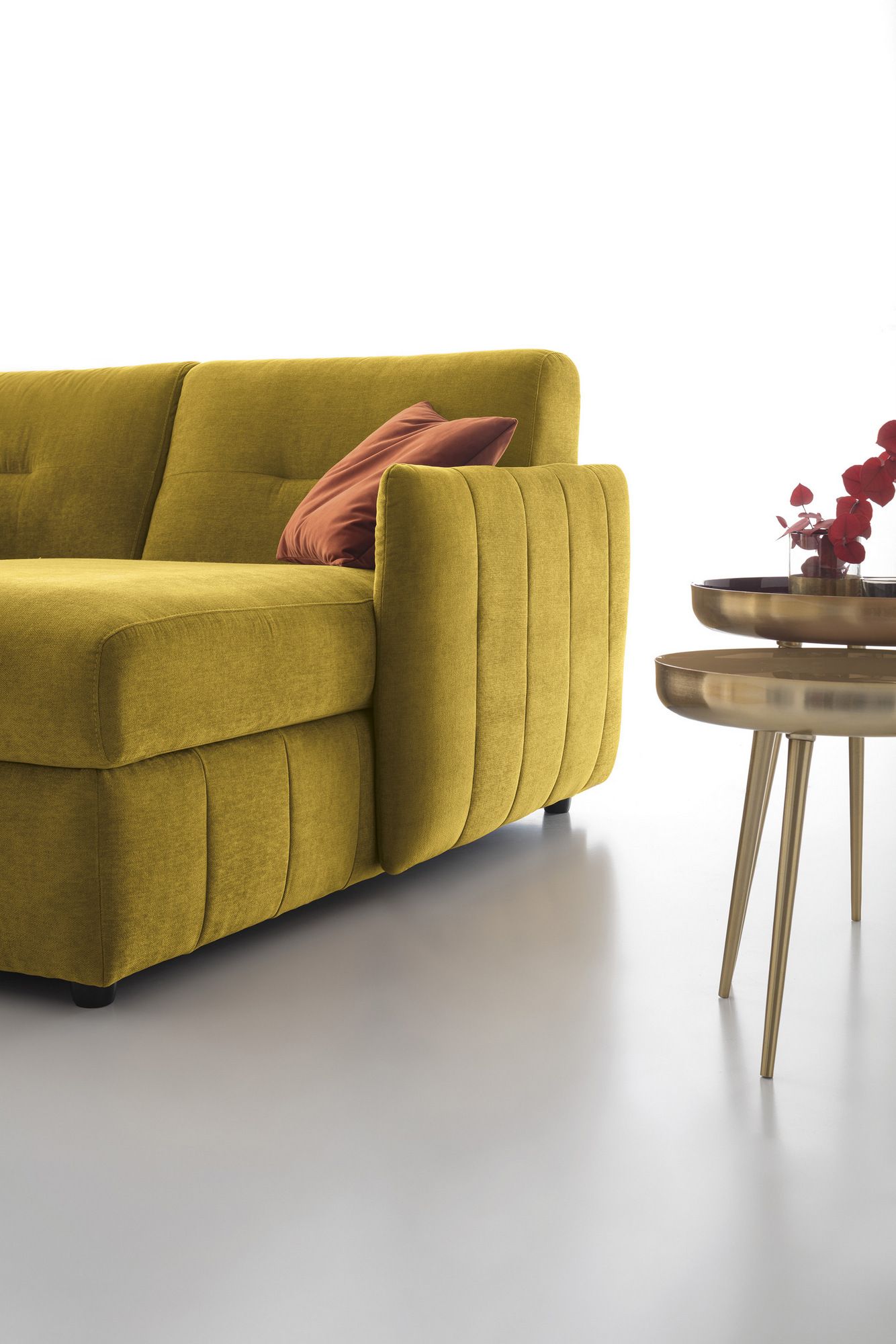 Двуспальный диван-кровать из ткани с полуостровом AERRE ITALIA MANGO ARCH-00119845 - Вид №1