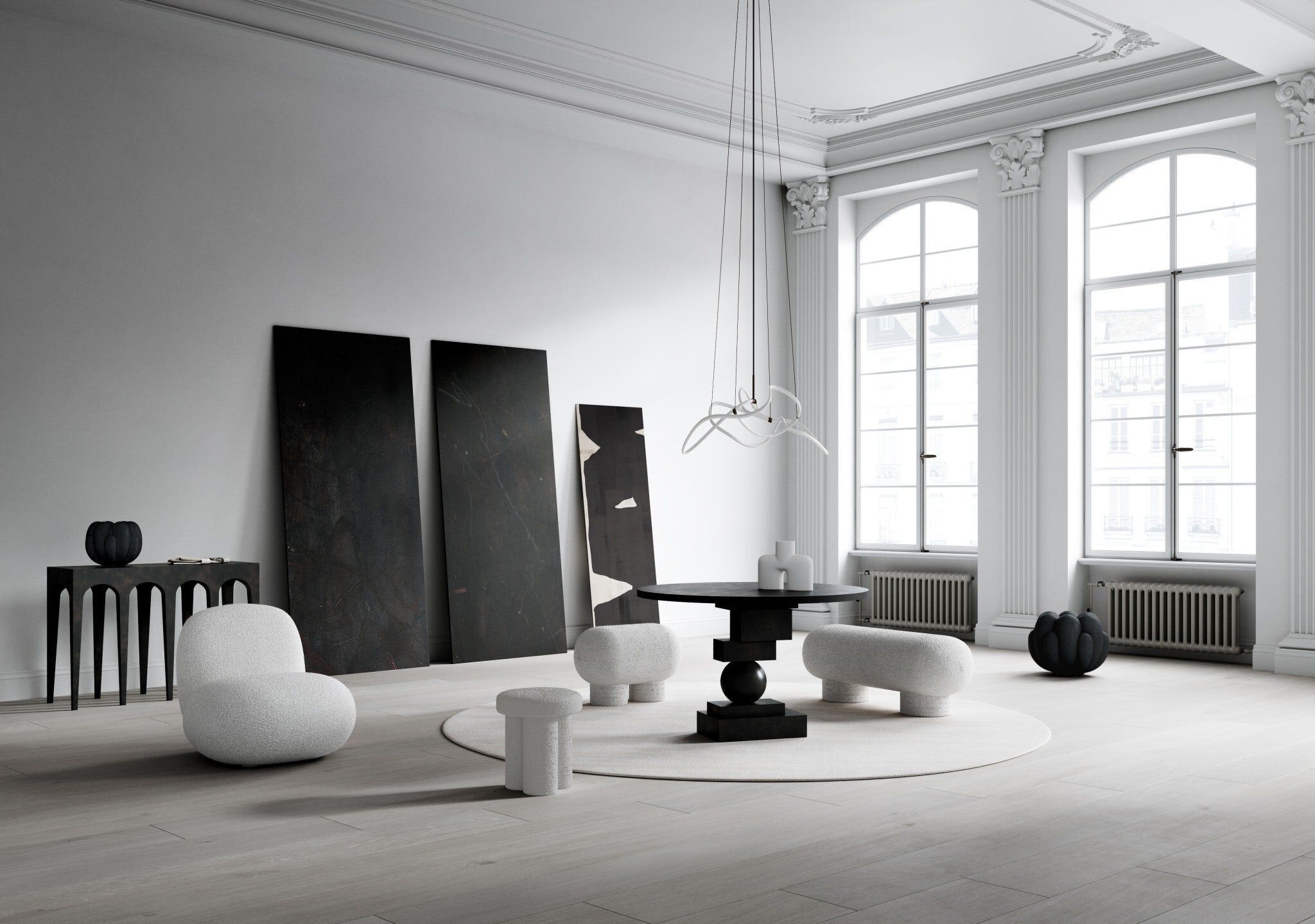 Большая скамейка из ткани 101 Copenhagen Big Foot ARCH-00029148 - Вид №3