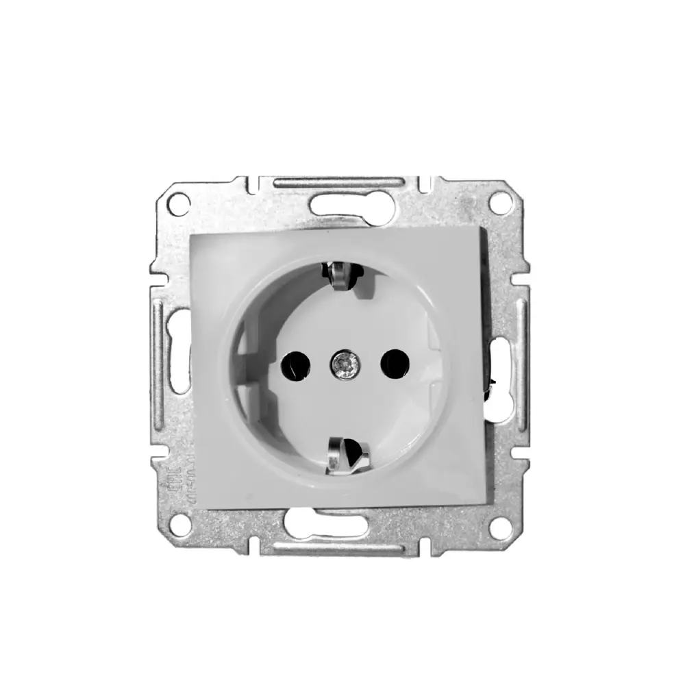 Розетка Schneider Electric Sedna с заземлением, цвет белый STLM-2085476