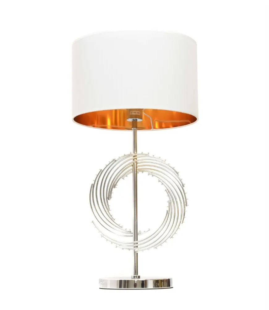 90454901 Настольная лампа LUMINA DECO Fabi LDT 5531 CHR+WT цвет белый STLM-0916756