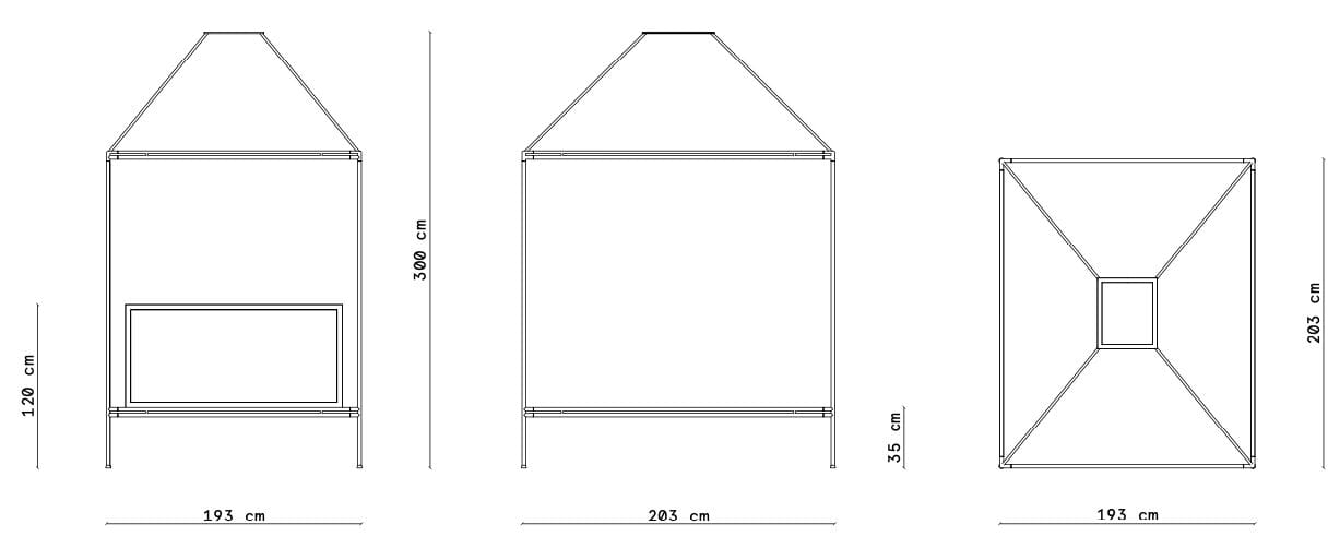 Двуспальная кровать из кованого железа с балдахином Lispi SOMMO ARCH-00081187 - Вид №6