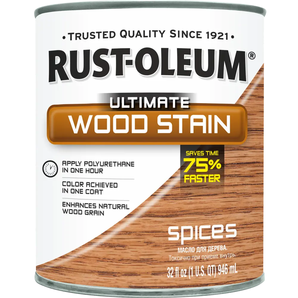 Масло тонирующее Ultimate цвет пряные специи 0.946 л RUST-OLEUM STLM-2074755 - Вид №1