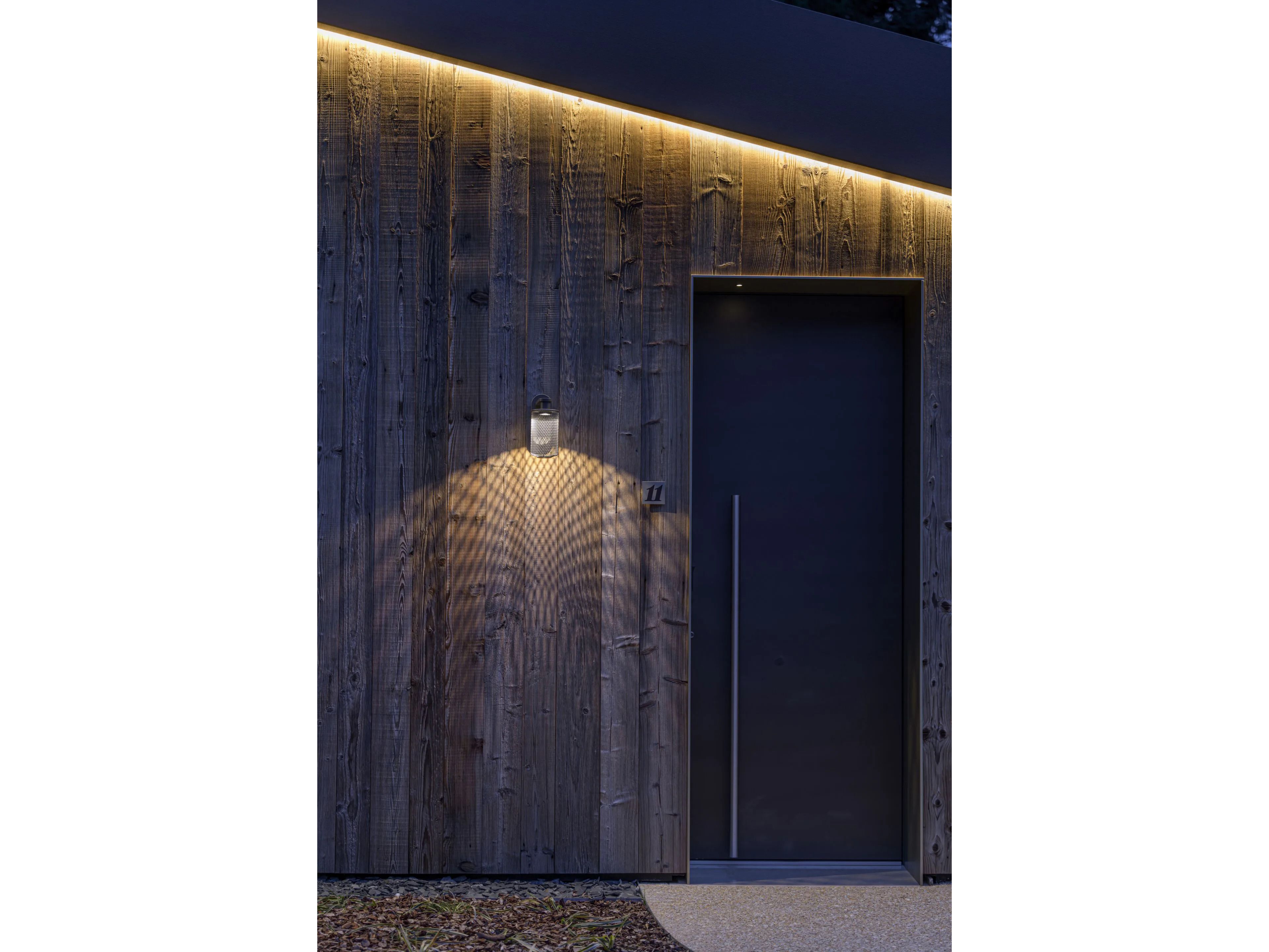 Алюминиевый и стальной светодиодный уличный настенный светильник Platek Astral Trellis ARCH-00089991 - Вид №1